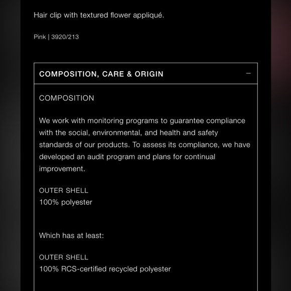 Zara textured flower large hair clip - Picture 6 of 6